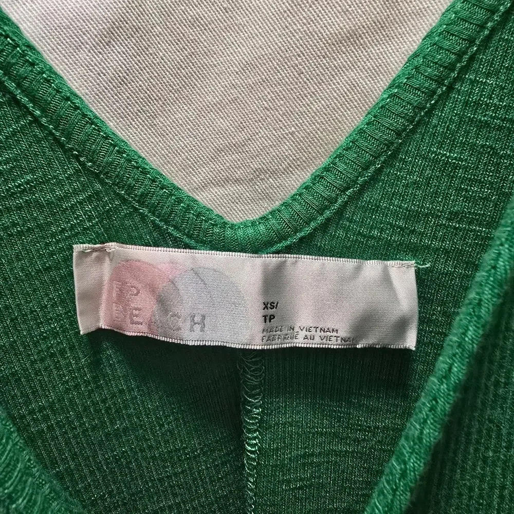 Free People Green Midi Slip Dress